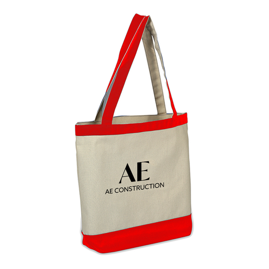 Canvas Color Accent Tote, Full Color