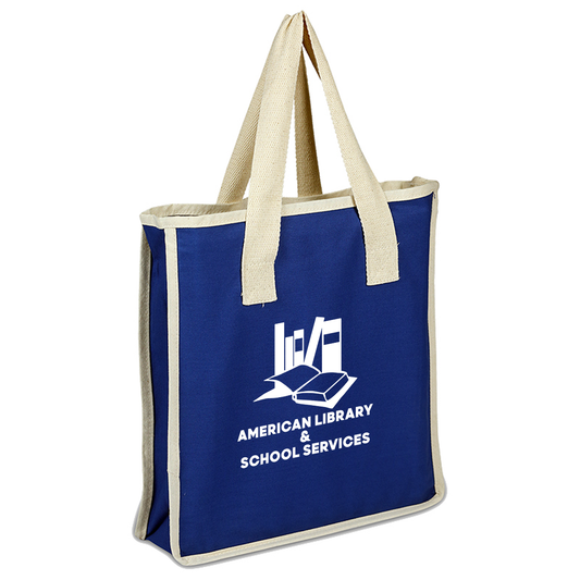 Colored Canvas Shopping Bag, Full Color