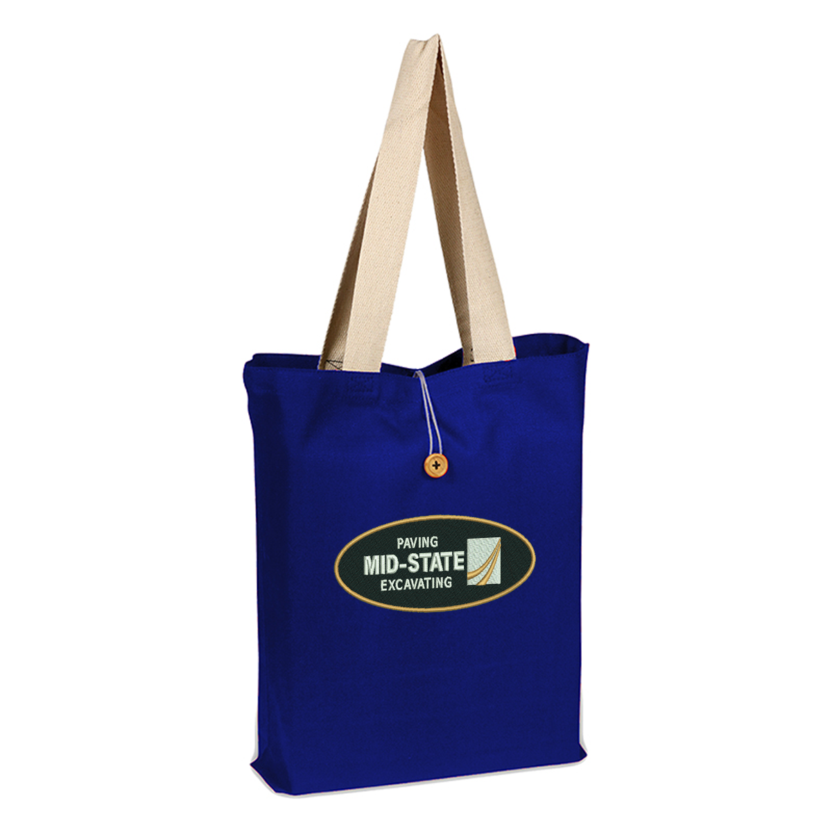 Colored Button-Up Tote