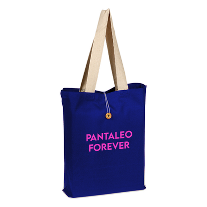 Colored Button-Up Tote, Printed