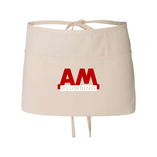 Waist Apron with 3 Pockets, Full Color