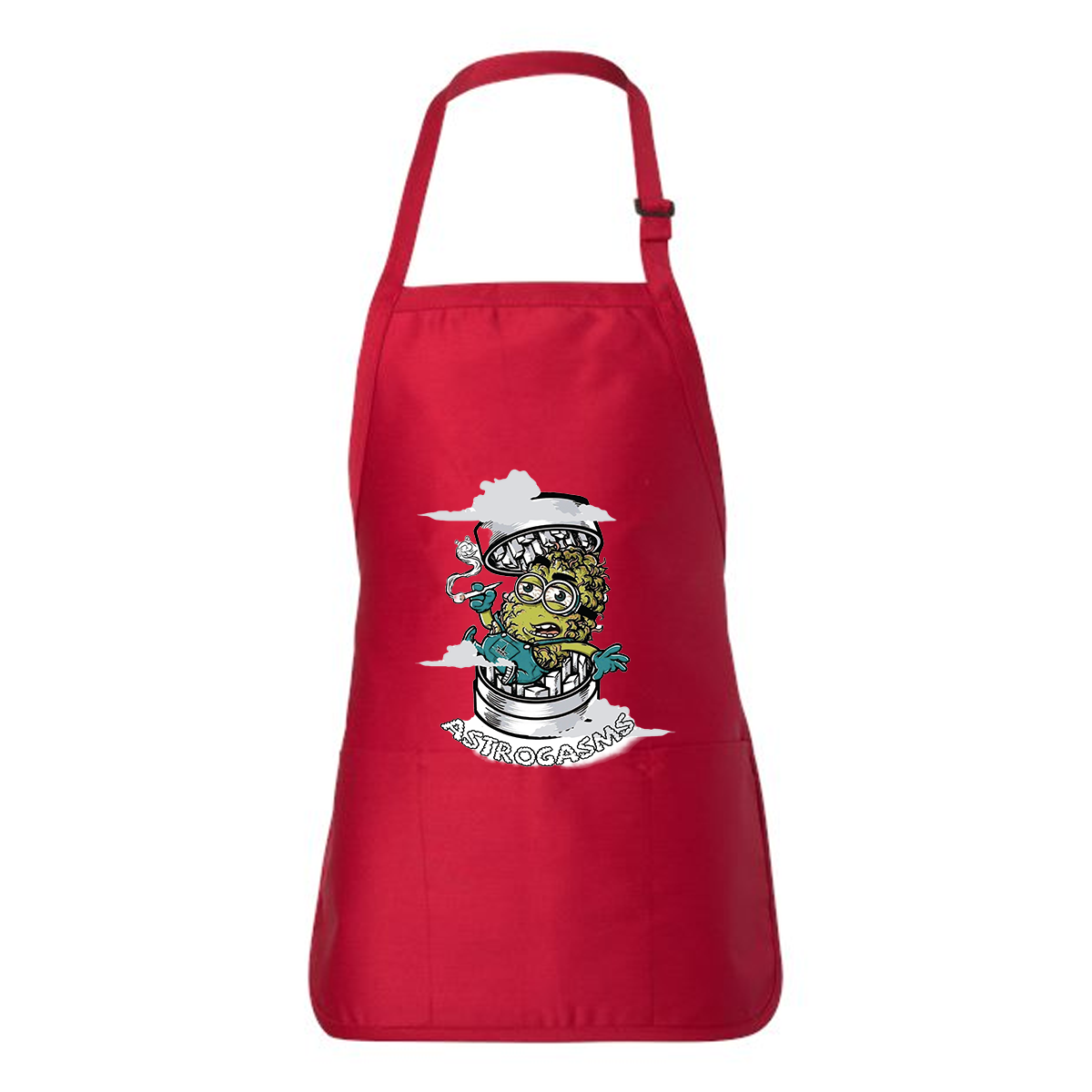 Medium Length Apron with Pouch, Full Color