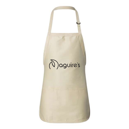 Medium Length Apron with Pouch, Printed