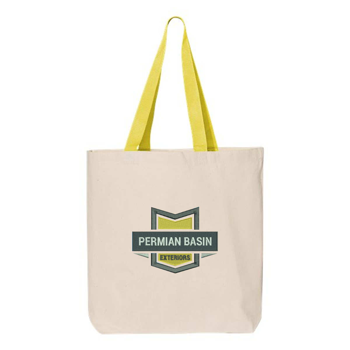 Embroidered 11L Canvas Tote | Custom Contrast-Handle Tote Bag