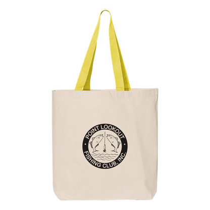 11L Canvas Tote with Contrast Handles | Custom Screen Printed Bag
