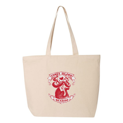Heavy Canvas Zipper Tote Bag, Full Color