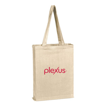 Embroidered Canvas Gusset Tote | Custom Promotional Tote Bag