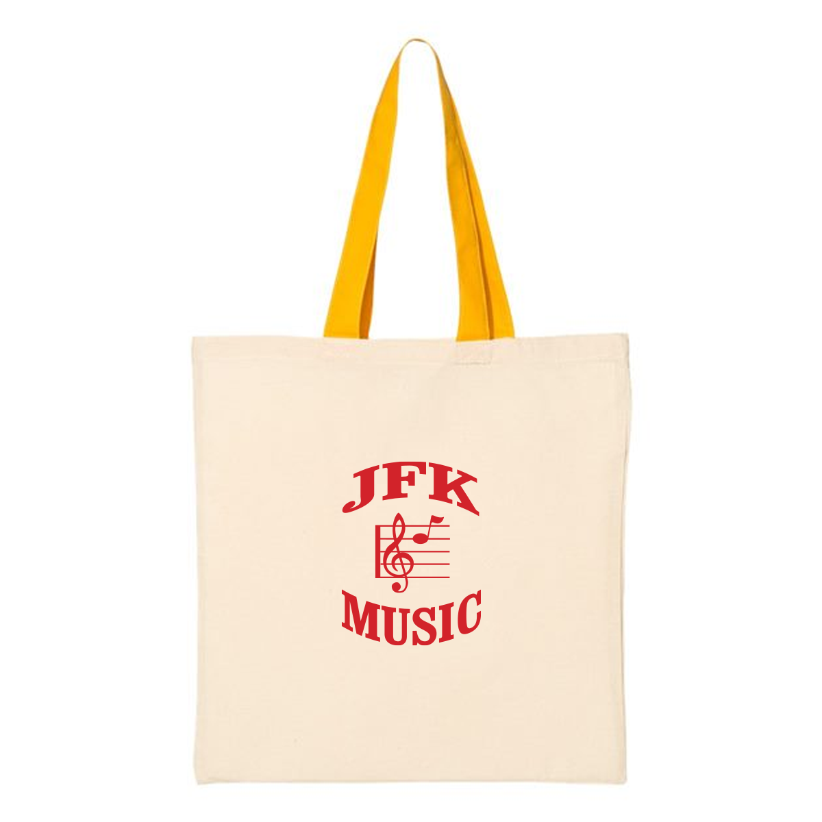 Economical Tote Bag with Color Handles, Printed