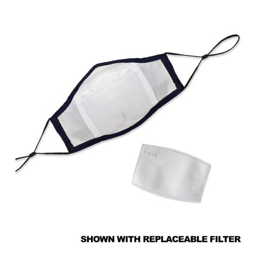 3 Ply Cotton Fitted Mask + Filter, Full Color