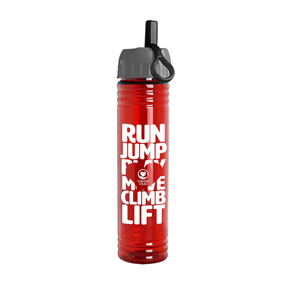32 oz. Adventure Bottle with Ring Straw Lid made with Tritan Renew, Screen Print