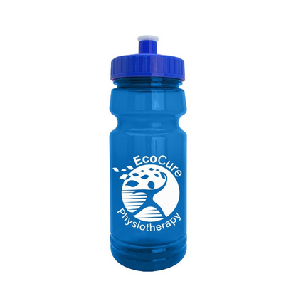 The Trainer 24 oz. UpCycle RPET Bottle with Push-Pull Lid, Screen Print