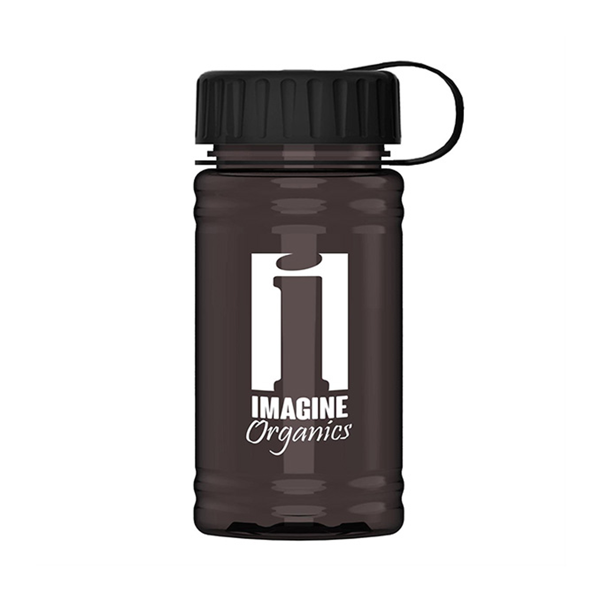 UpCycle Mini 16 oz. rPet Sports Bottle With Tethered Lid, Screen Print