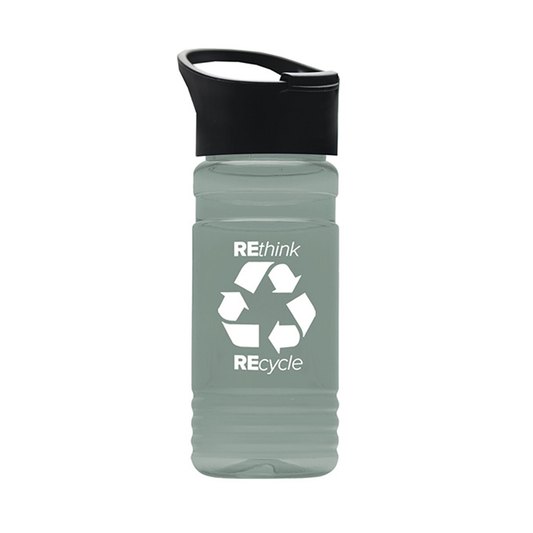 20 oz. UpCycle rPET Bottle With Pop Up Sip Lid, Screen Print