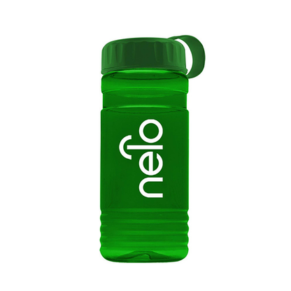 20 oz. UpCycle rPET Bottle With Tethered Lid, Screen Print