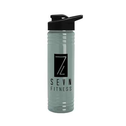 24 oz. Slim Fit UpCycle RPET Bottles with Drink-Thru Lid, Screen Print
