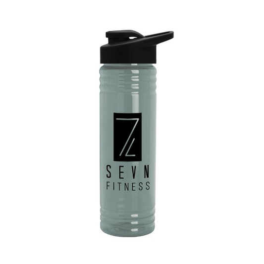 24 oz. Slim Fit UpCycle RPET Bottles with Drink-Thru Lid, Screen Print