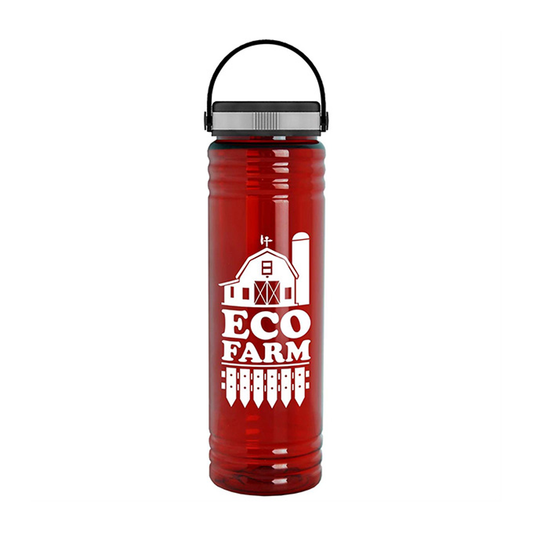 24 oz. Slim Fit UpCycle RPET Bottles with EZ Grip lid, Full Color