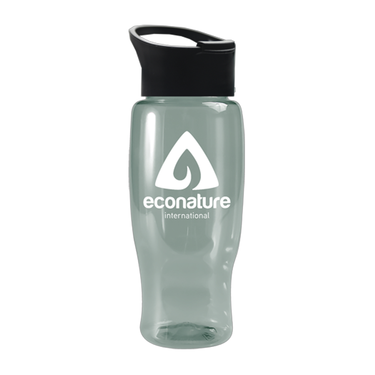 UpCycle Poly-Pure 27 Oz. Transparent Bottle with Pop-up Sip Lid, Full Color