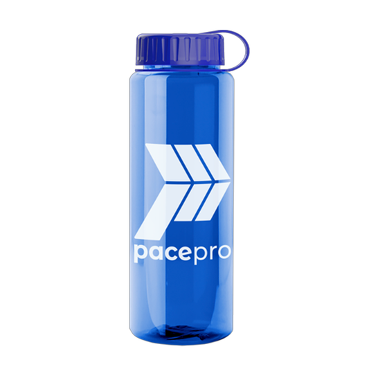 32 oz. Slim Fit UpCycle RPET Bottle with Tethered Lid, Screen Print