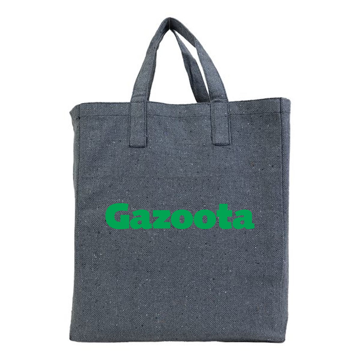 Sustainable Recycled Grocery Tote Bag with Bottom Gusset, Printed