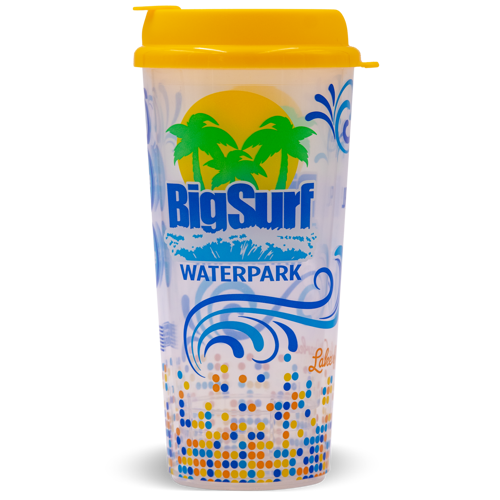 24 oz Double Wall Tumbler with Flip Top Lid