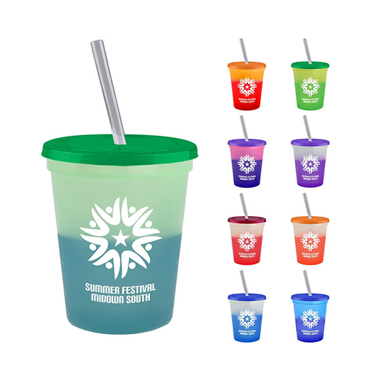 16 oz. Cool Color Change Sport Sipper, Screen Print