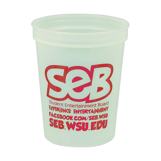 Glow In The Dark 16 oz. Stadium Cup, Screen Print