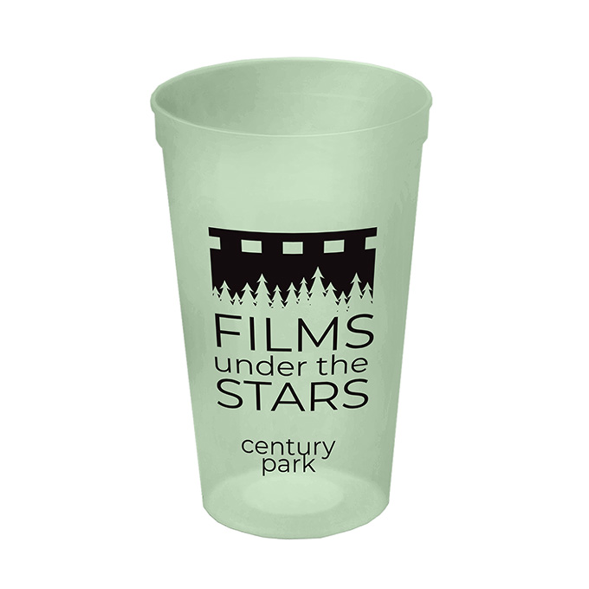 22 oz. Glow in the Dark Stadium Cup, Screen Print