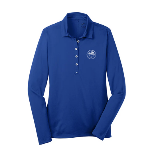 Nike Women's Long Sleeve Dri-FIT Stretch Tech Polo, Screen Print