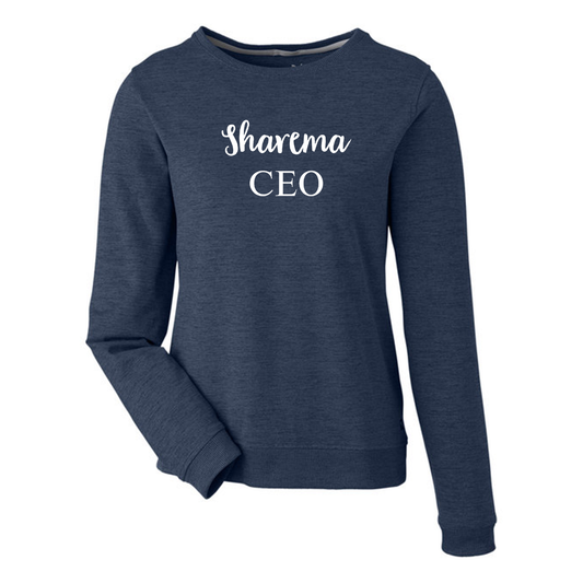 Puma Golf Ladies' Cloudspun Crewneck Sweatshirt, Screen Print