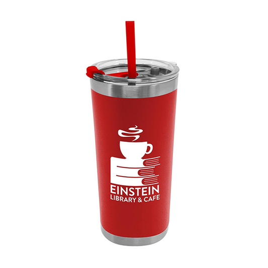 18 oz. Stainless Steel Insulated Straw Tumbler, Screen Print