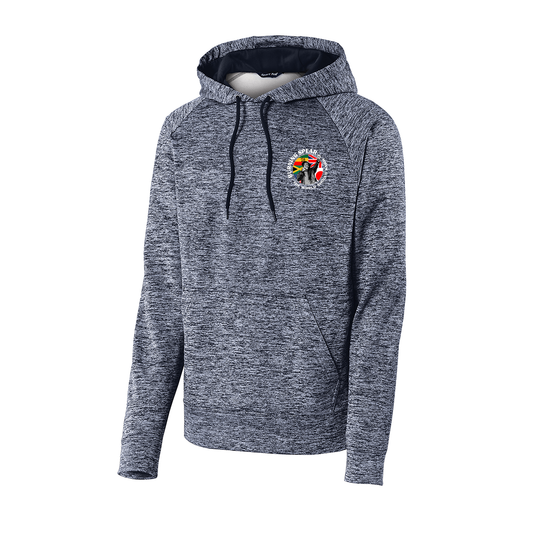 Sport-Tek® PosiCharge® Electric Heather Fleece Hooded Pullover, Full Color
