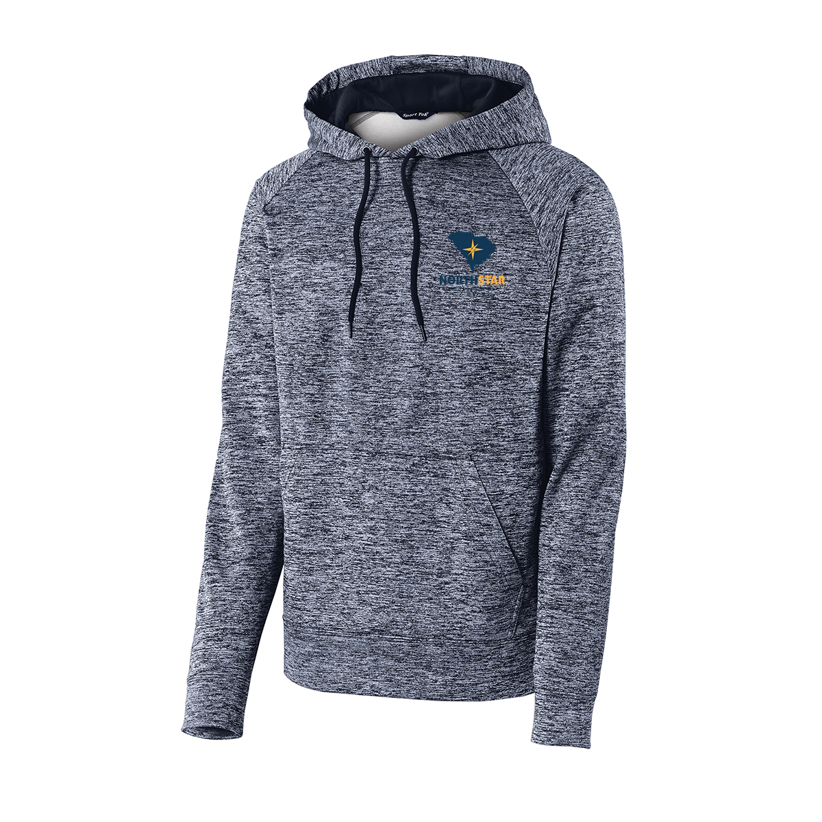 Sport-Tek® PosiCharge® Electric Heather Fleece Hooded Pullover, Printed