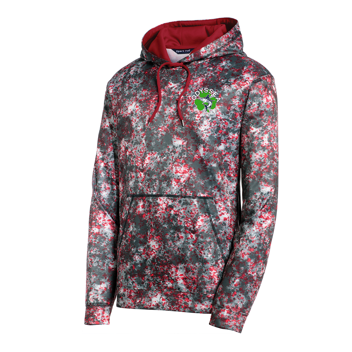 Sport-Tek® Sport-Wick® Mineral Freeze Fleece Hooded Pullover, Printed