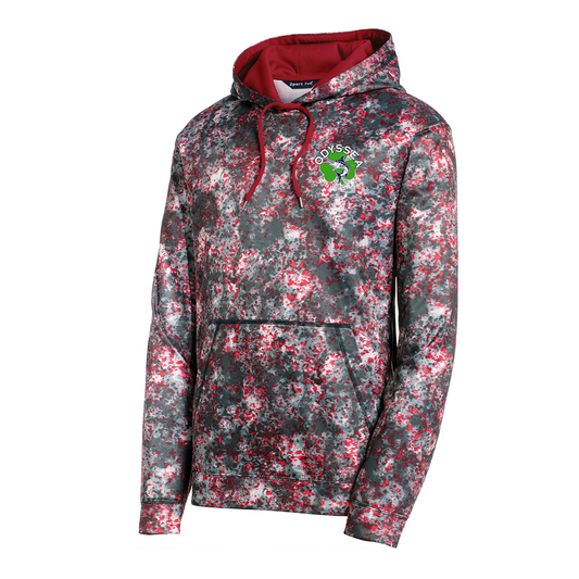 Sport-Tek® Sport-Wick® Mineral Freeze Fleece Hooded Pullover, Printed