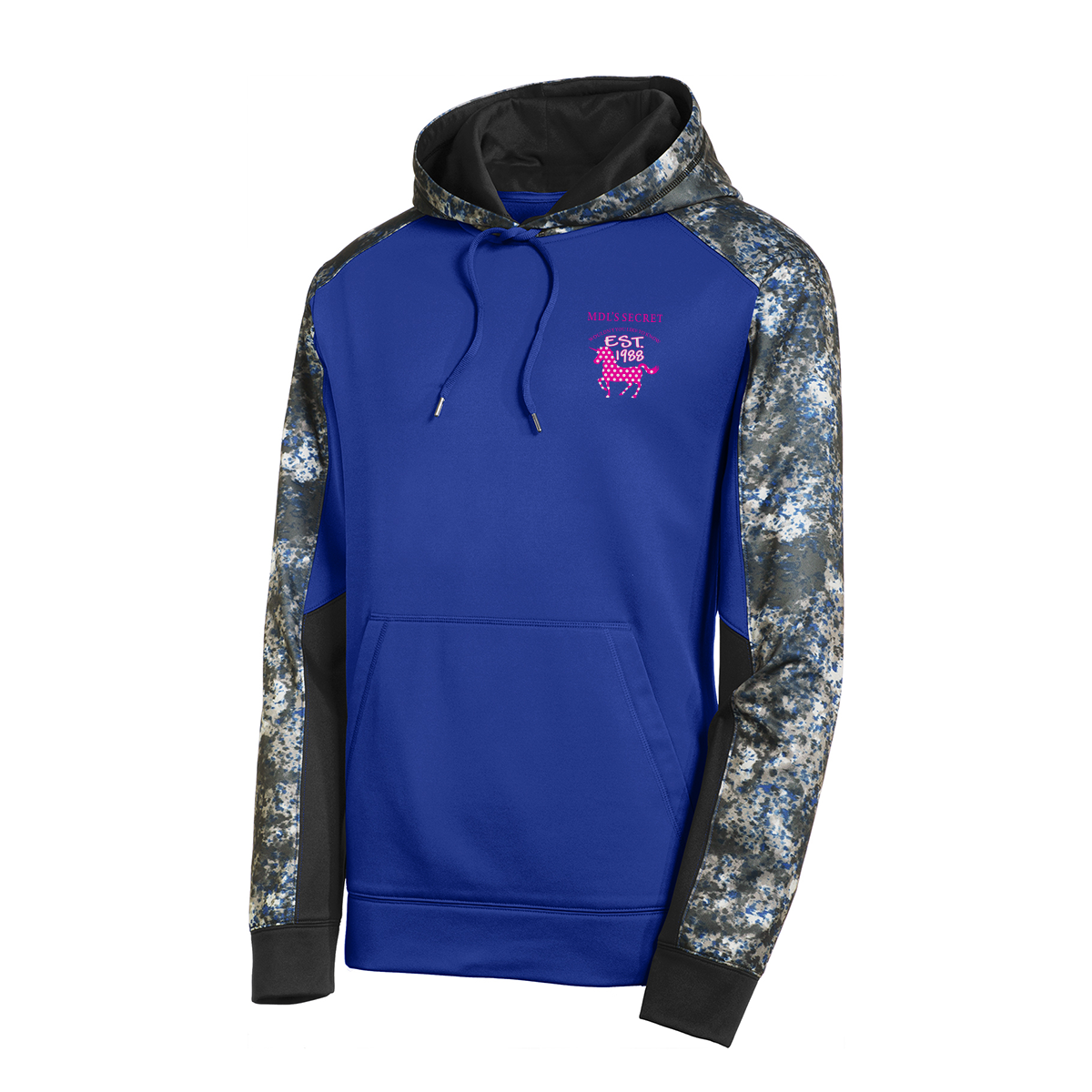 Sport-Tek® Sport-Wick® Mineral Freeze Fleece Colorblock Hooded Pullover, Full Color