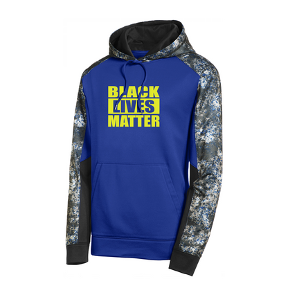 Sport-Tek® Sport-Wick® Mineral Freeze Fleece Colorblock Hooded Pullover, Printed