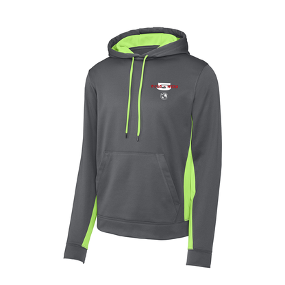Sport-Tek® Sport-Wick® Fleece Colorblock Hooded Pullover, Full Color