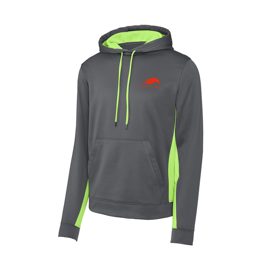 Sport-Tek® Sport-Wick® Fleece Colorblock Hooded Pullover, Printed