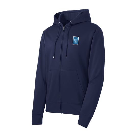 Sport-Tek® Sport-Wick® Fleece Full-Zip Hooded Jacket, Full Color