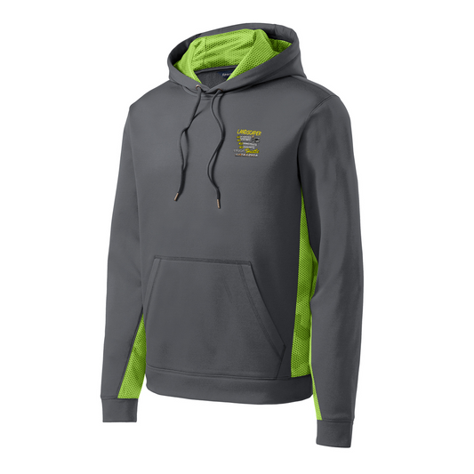 Sport-Tek® Sport-Wick® CamoHex Fleece Colorblock Hooded Pullover, Full Color