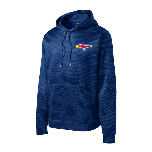 Sport-Tek® Sport-Wick® CamoHex Fleece Hooded Pullover, Full Color