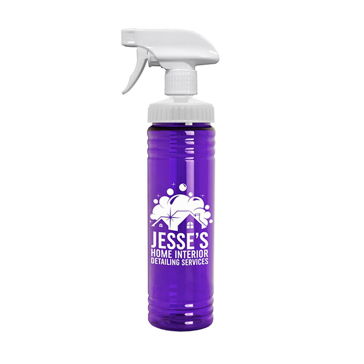 24 oz. Transparent Spray Bottle, Screen Print