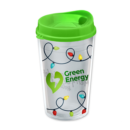 16 oz. Transparent Sentinel Tumbler with Auto Sip lid and Clear insert, Screen Print