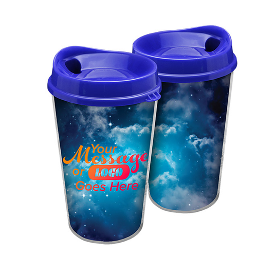 16 oz. Sentinel Tumbler - Full Color Paper Insert Auto Sip Lid, Full Color