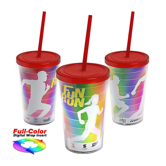 16 oz. Sentinel Tumbler with Full Color Paper Insert, Full Color