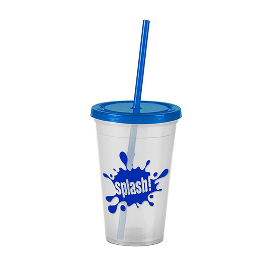 The Pioneer 16 oz. Insulated Straw Tumbler, Screen Print