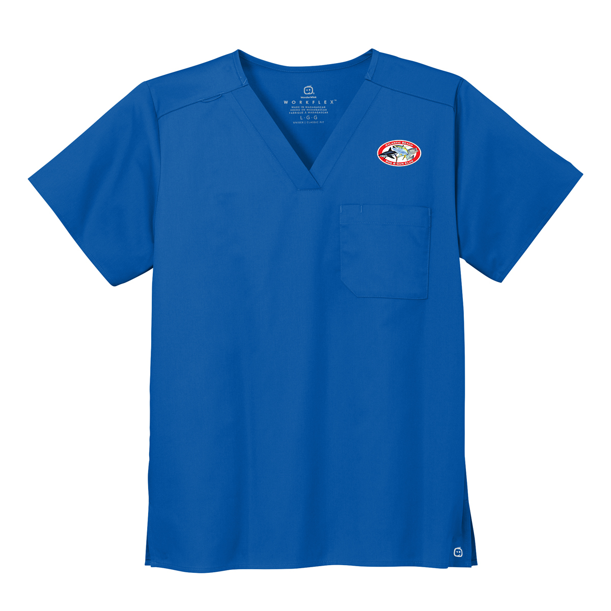 Wink® Unisex WorkFlex Chest Pocket V-Neck Top, Full Color