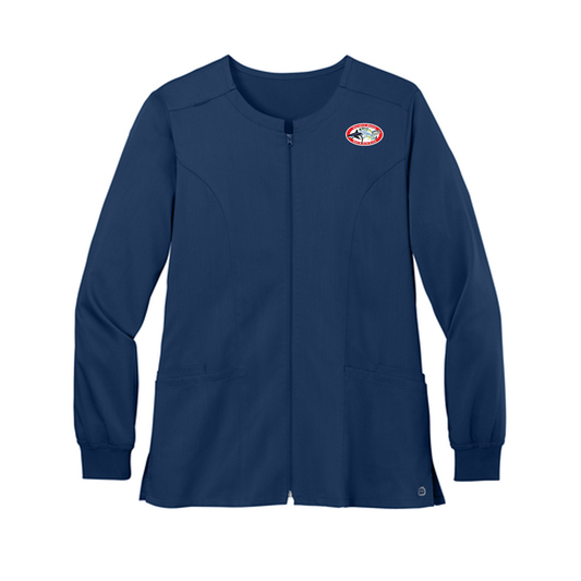 Wink® Women’s Premiere Flex™ Full-Zip Scrub Jacket, Full Color