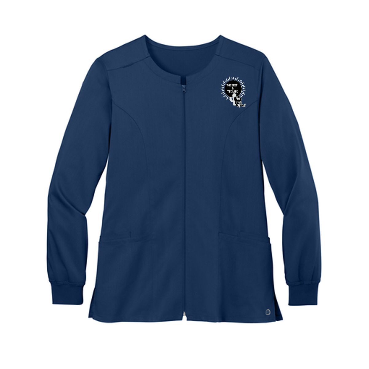Wink® Women’s Premiere Flex™ Full-Zip Scrub Jacket, Screen Print